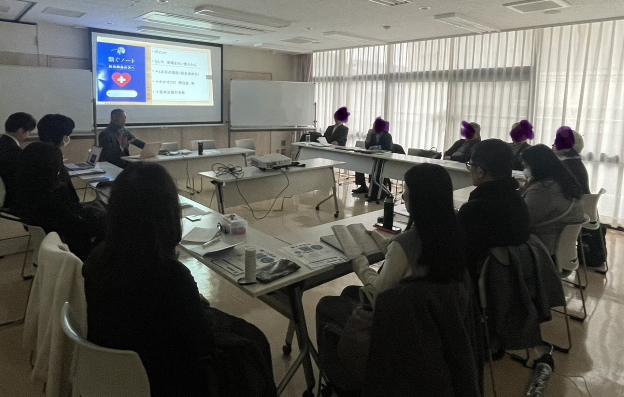 本町俱楽部　芦屋支部にて　繋ぐノートのお話のワークを開催！